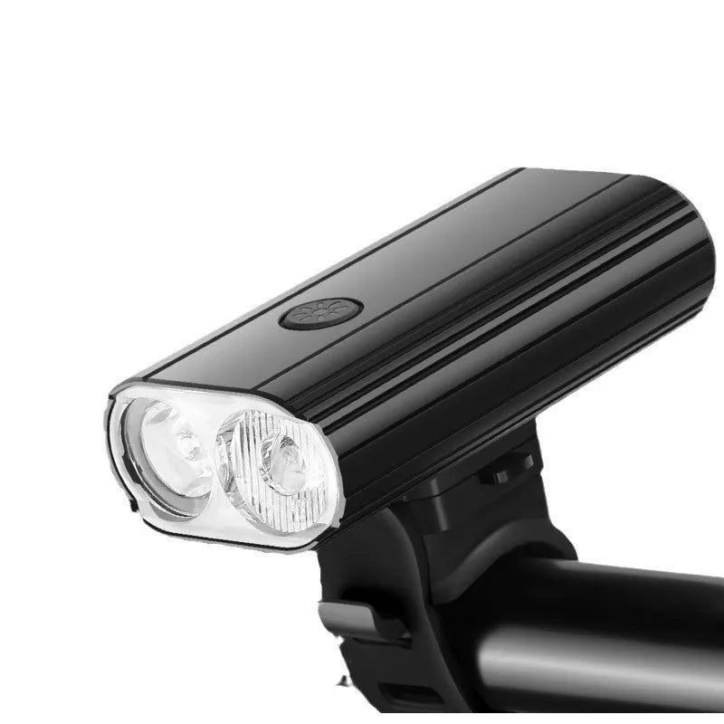 L2 2 bicycle headlight in aluminium alloy, 500lm, USB-TYPE-C rechargeable, 200g, for night riding