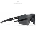 Ultralight frameless polarised sports sunglasses with TR90 frame in a selection of colours.