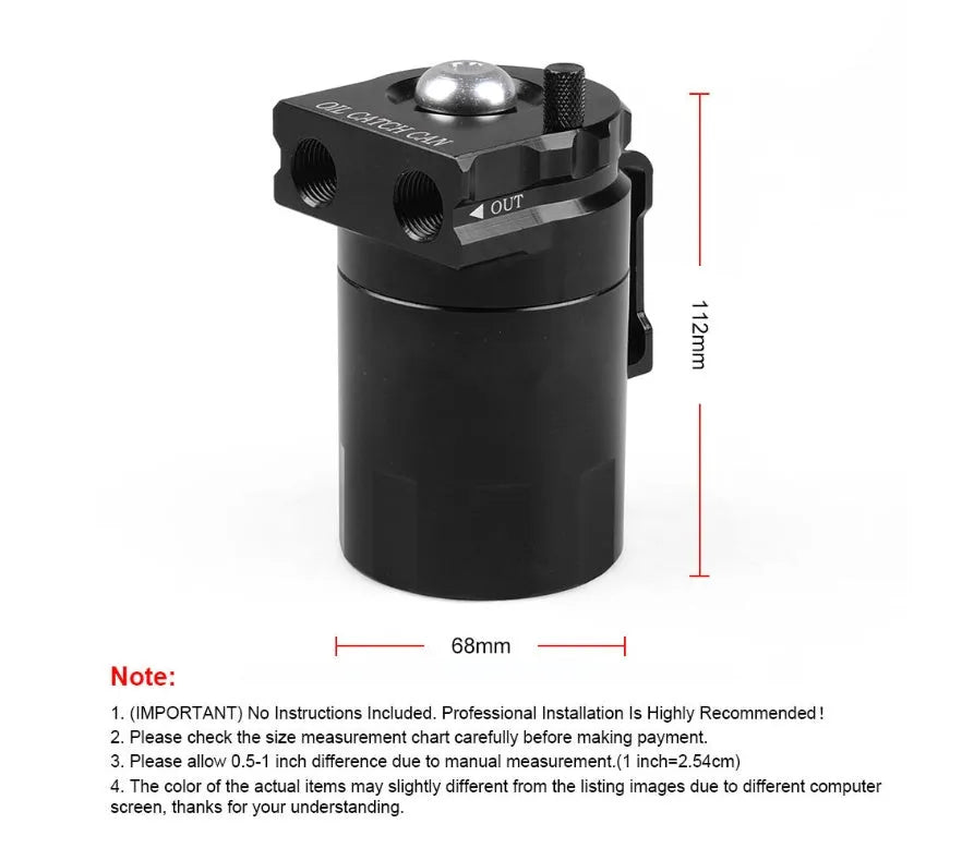 Aluminium alloy oil separator for Ford Expedition in black, blue, red, and silver colour options