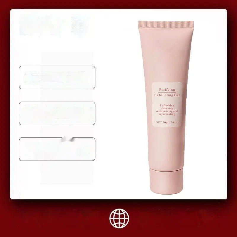132g tube of universal facial exfoliating gel scrub for men and women