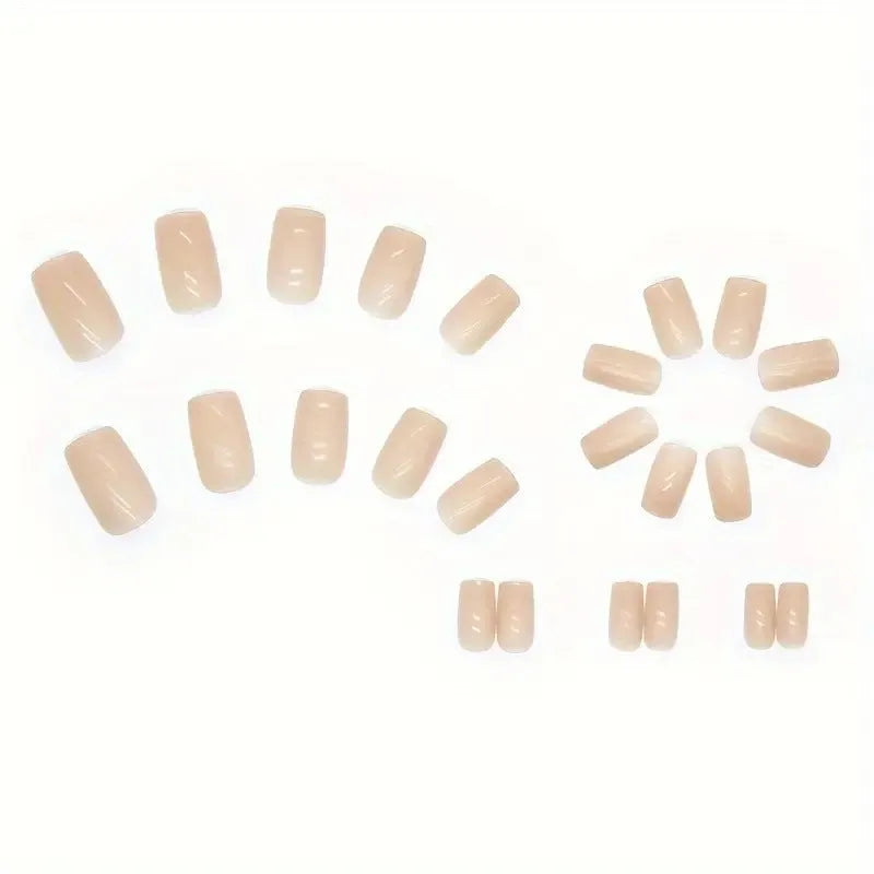 MY119 solid colour plastic press-on false nails with cute styling for ladies