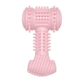 TPR dog chew toy with teeth cleaning raised dots in bone shape for aggressive chewers