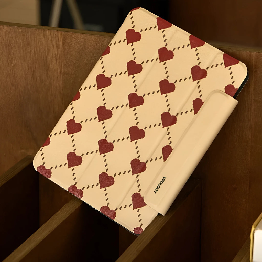 Polyurethane magnetic clip protective case for iPad Air 4 and Air 5 tablet.