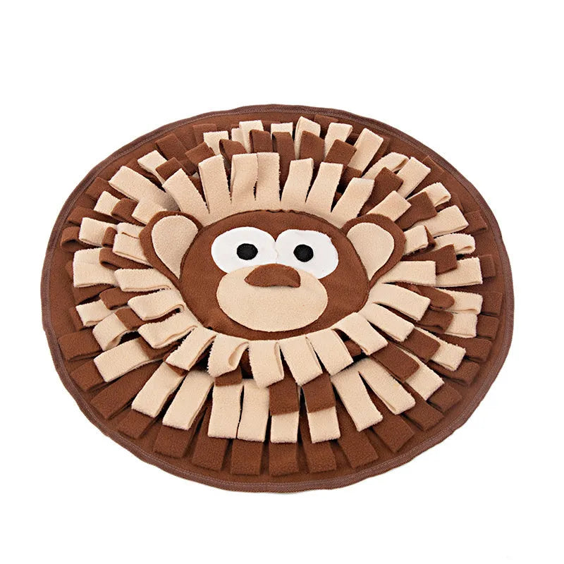 50 x 50cm polar fleece snuffle mat for dogs and cats, interactive foraging and training pad