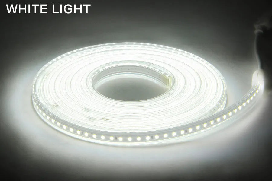 LED patch light strip 120 LEDs per metre 220V waterproof indoor lighting warm white or white with plug