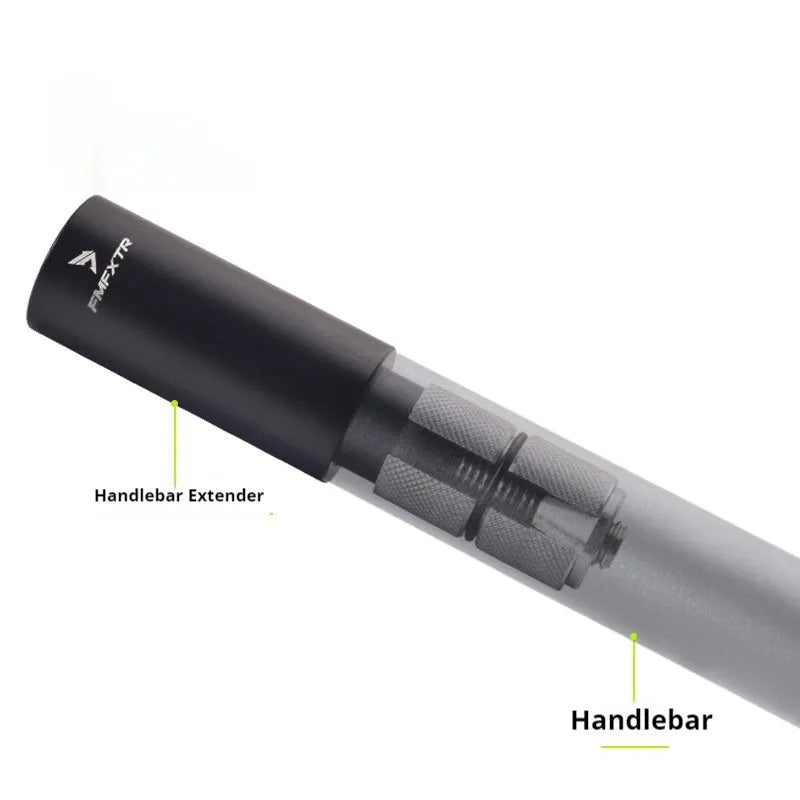 Aluminium alloy folding bicycle handlebar extender pair with 15-20mm adjustment range