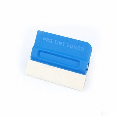 Car film scraper tool with magnetic attachment and multiple scraping head options