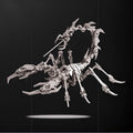 Steel scorpion 3D metal puzzle model DIY kit in assorted colours including red, gold, blue, and green