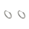 Women's geometric ear clip with round eyelet design in gold plating on copper