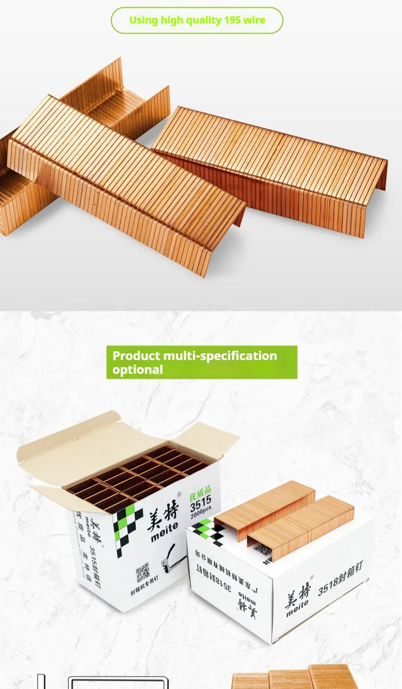 Sealing nails 34.7mm width 2.3mm diameter with 15mm 18mm 22mm length options for pneumatic nail gun