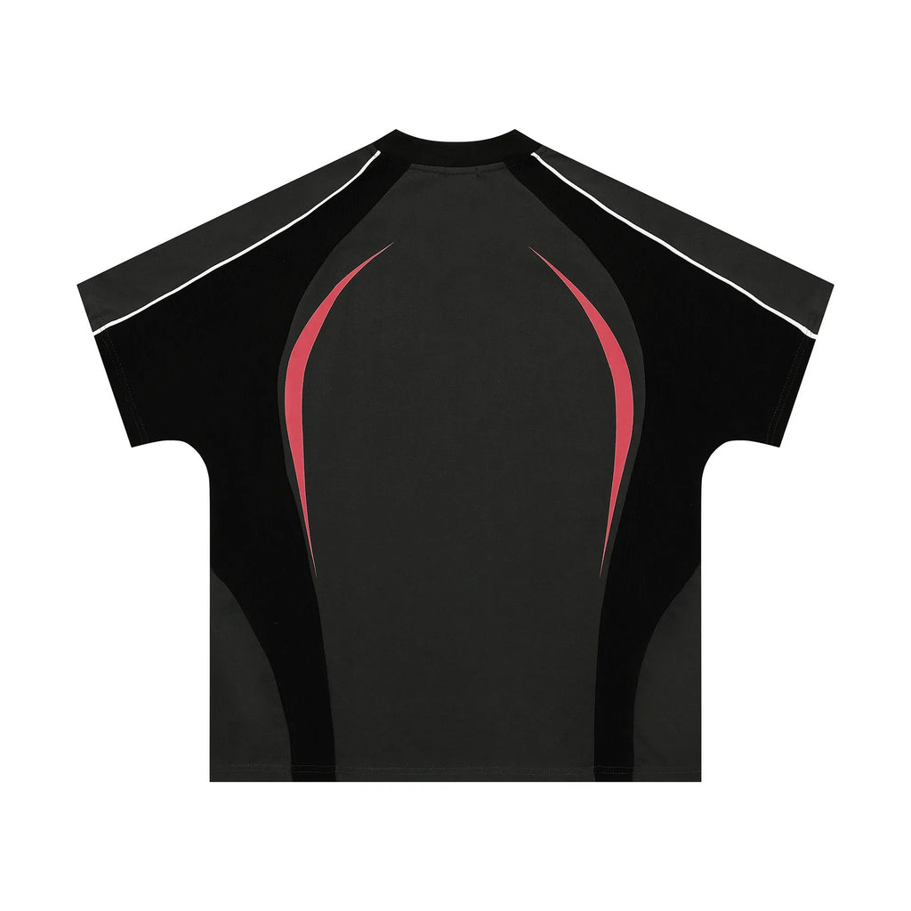 Men's loose fit t-shirt with colour matching letter printing across chest in black or apricot colour