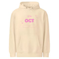 OGT Girl hoodie in Sandshell colour polyester leisure pullover front view
