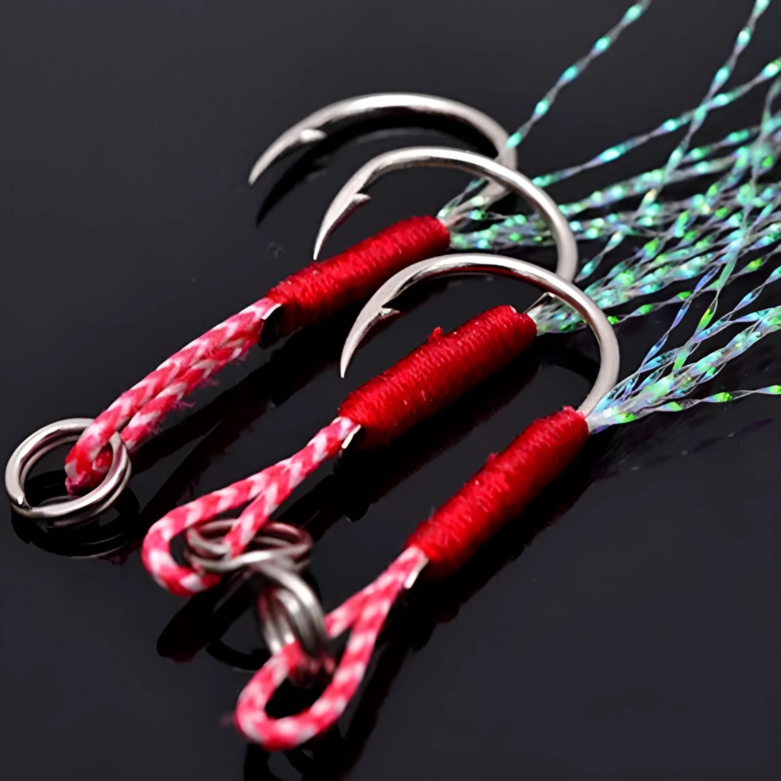 A single bright wire iron plate fishing hook for boat and sea fishing bait rigs.