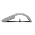 Black folding Bluetooth wireless mouse showing compact 131.2mm design with touch surface