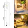 USB rechargeable folding tungsten night light with S14 bulb style in warm white illumination