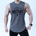 Loose fit polyester training vest in sleeveless tank top style with colour design options