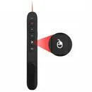 Black Flying Squirrel page turning pen laser pointer, ABS presentation remote, 139 x 19 x 21 mm