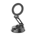 Black suction cup magnetic phone holder for car use, style H154, single mobile phone holder