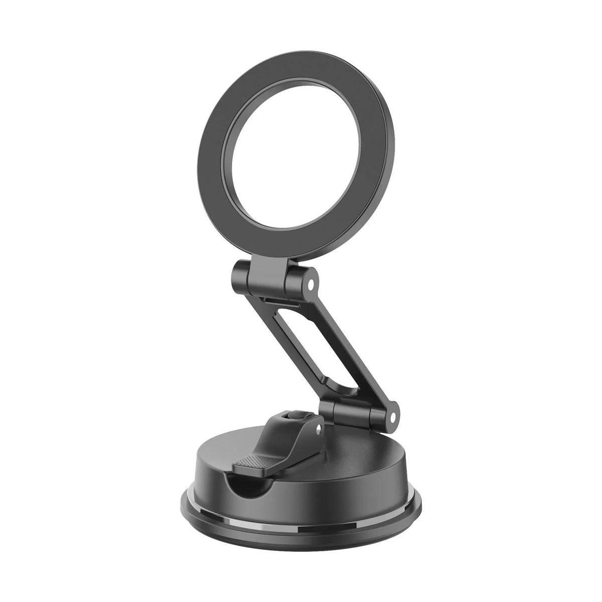 Black suction cup magnetic phone holder for car use, style H154, single mobile phone holder