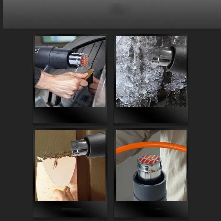 2000W industrial hot air tool with anti-slip thermal insulation shell and grid air outlet design