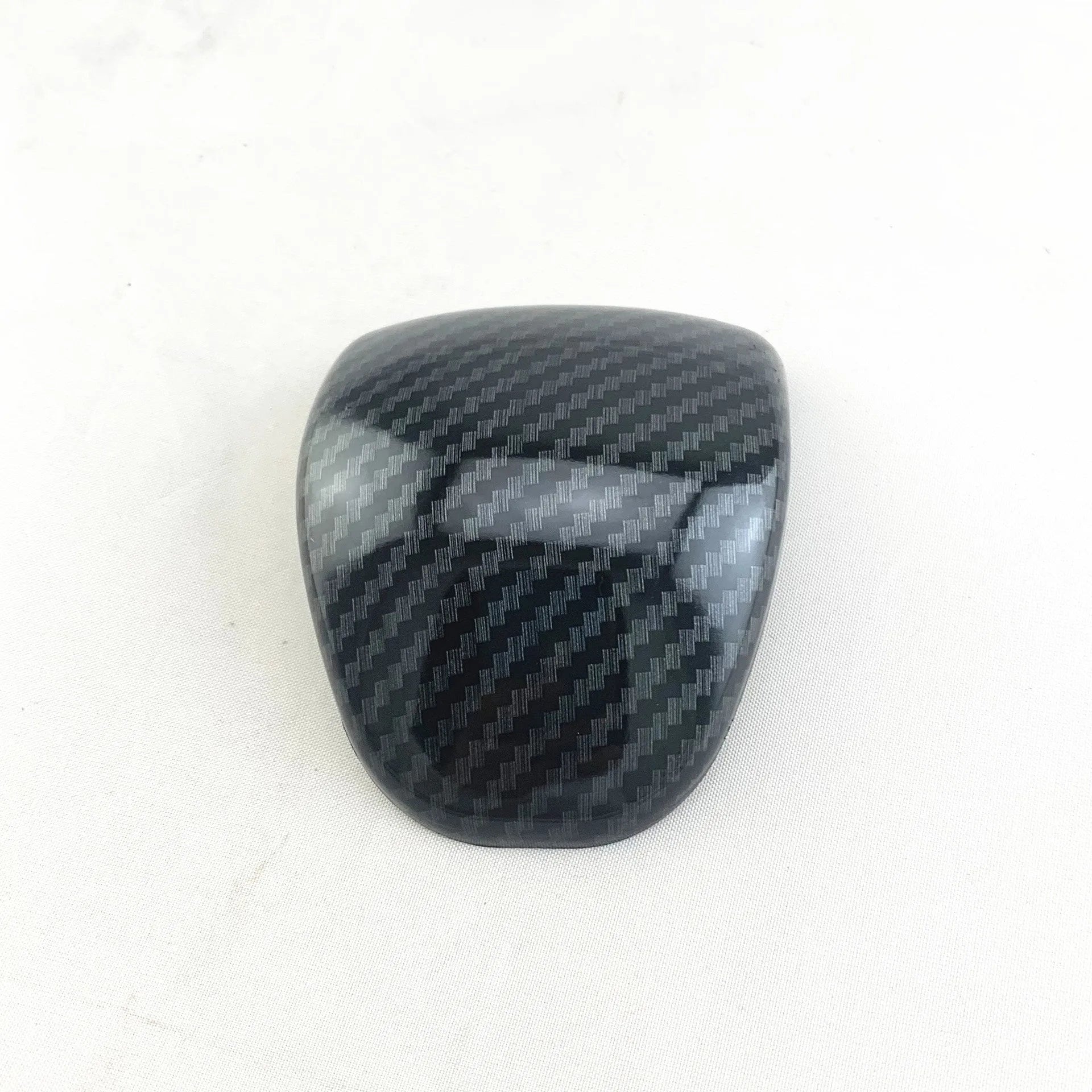 Black carbon fibre pattern gear shift cover for car interior modification