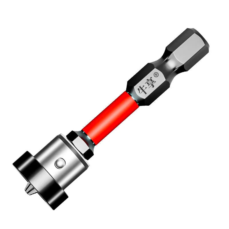 S2 steel strong magnetic positioning screwdriver bit, 50mm full length, for electric hand drill and screwdriver