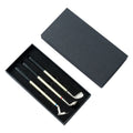 Three metal golf-themed ballpoint pens with 0.7mm bullet-type points.