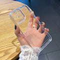 Transparent shockproof TPU phone case in Space Shell colour for iPhone models, back cover style.