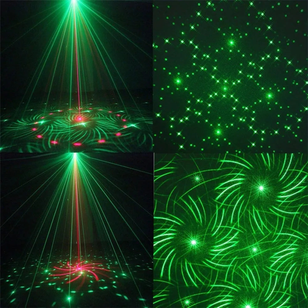 Indoor red and green laser light, JC-24 in-one, 30W, 105x90x52mm, with remote control and power supply