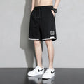 Cotton shorts for boys in plus sizes, available in black, khaki, and white.
