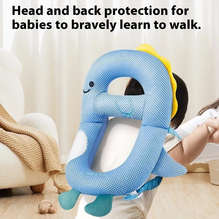 Cartoon character baby anti-collision pillow with EPS foam bead filling for toddler fall protection
