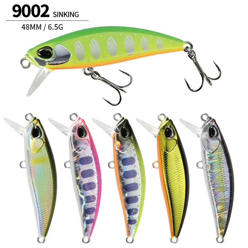 48mm Japanese mino fishing lure for mandarin fish and snakehead in multiple colour options