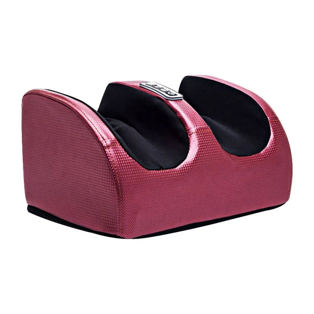 Automatic foot massage machine with remote control showing gold colour variant