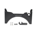 Black motorcycle cockpit fairing accessory for BMW R1250GS and R1200GS LC models