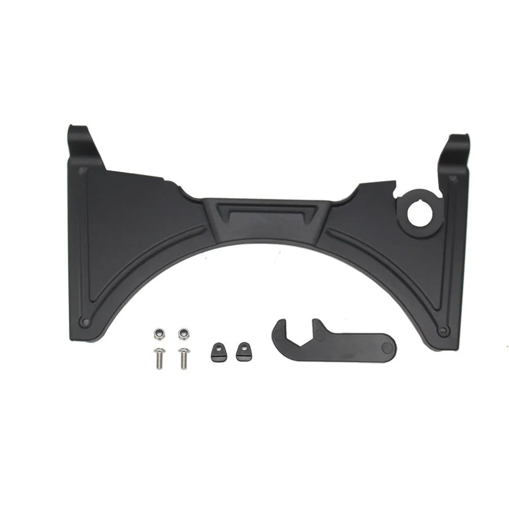 Black motorcycle cockpit fairing accessory for BMW R1250GS and R1200GS LC models