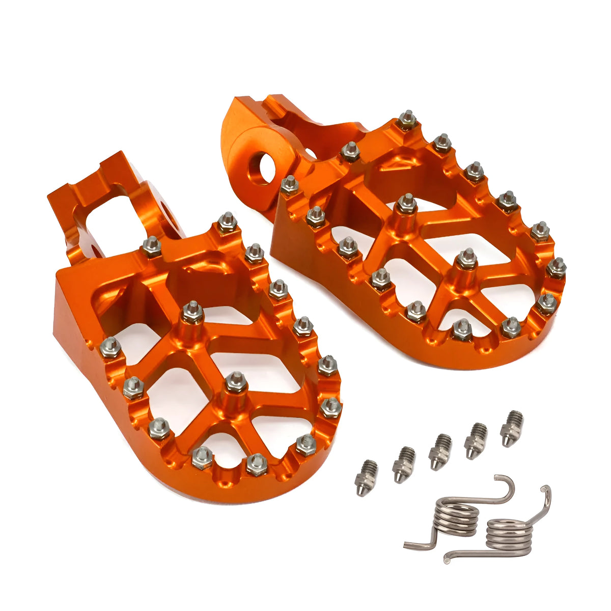 KTM motocross foot pedal in orange or blue, aluminium alloy off-road motorcycle modification part