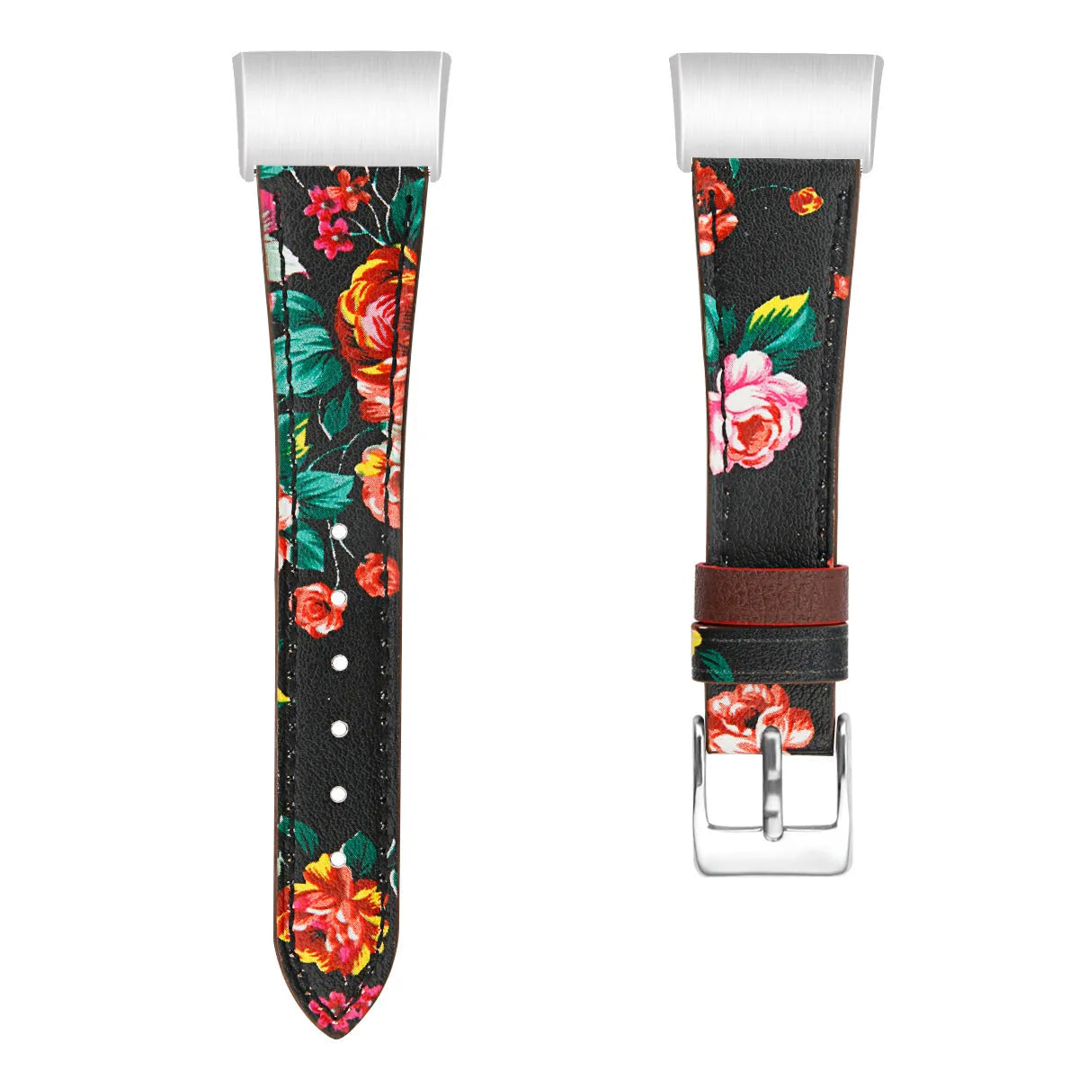 Genuine leather strap for Fitbit Charge 3 and Charge 4, 18mm pointed tail, first layer cowhide, multiple colours
