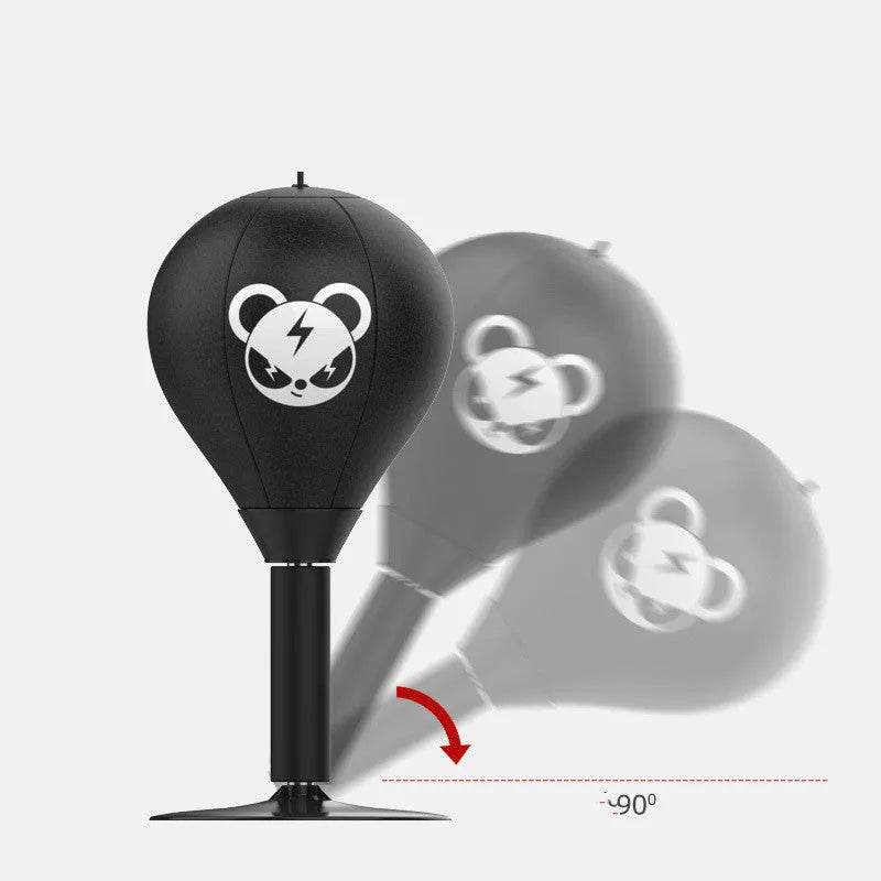 Tabletop boxing speed ball with suction cup base in Burst Bear design