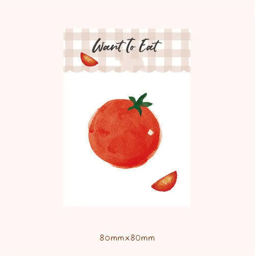 Compact Food Bread handbook note paper notebook in one of four colours, showing glued binding and 85mm by 120mm size.