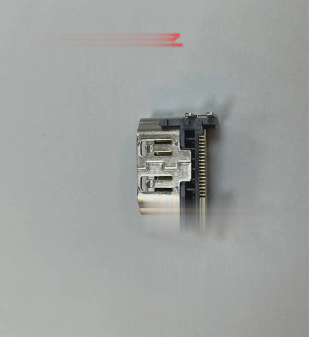 Silver HDMI host socket connector for game console port replacement
