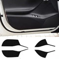Carbon fiber anti scratch protective film applied to Model S front and rear door internal control panels