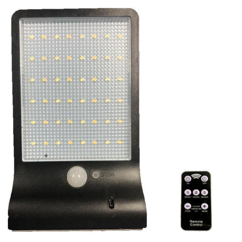 Black and white outdoor waterproof solar lamp IP65 LED garden light for villa courtyard