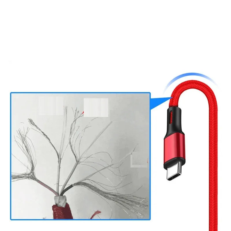 A 2-metre long USB data cable for mobile phones in a choice of colours.