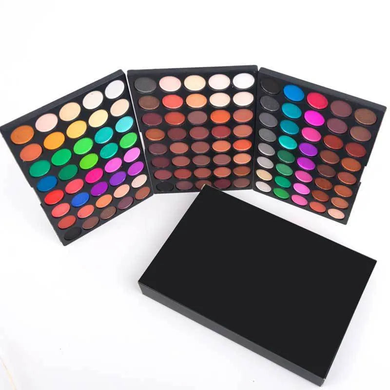 120-colour eyeshadow compact with mirror, 15.6 x 10.5 x 2.4 cm rectangular palette case