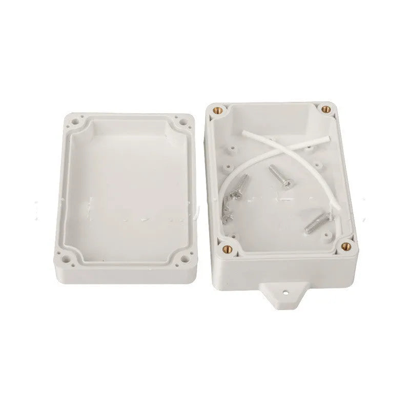 F4B-1 model grey ABS plastic waterproof instrument box, dimensions 100mm by 68mm by 40mm.