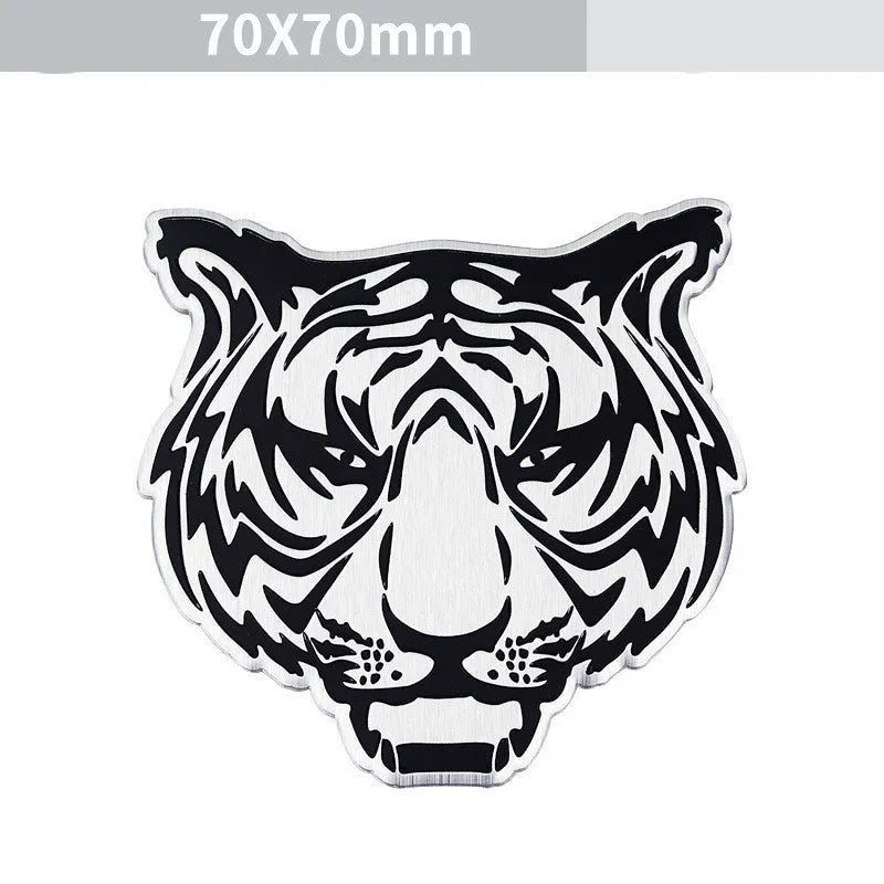 Aluminium car body labelling sticker with animal designs for vehicle appearance modification