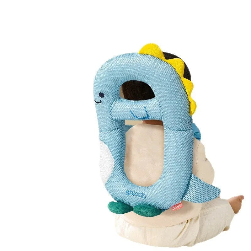 Cartoon character baby anti-collision pillow with EPS foam bead filling for toddler fall protection