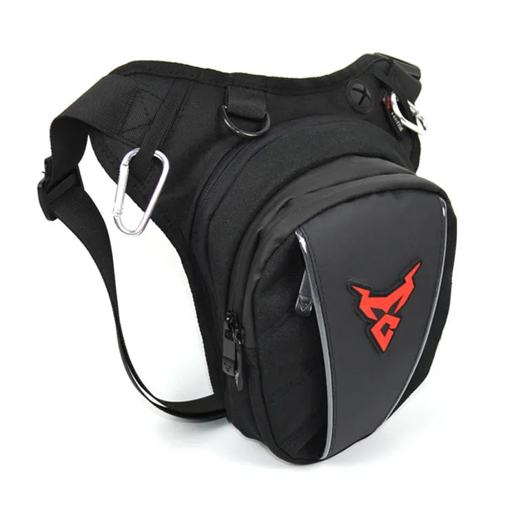 Motorcycle riding crossbody shoulder waist leg bag in 1200D Oxford cloth