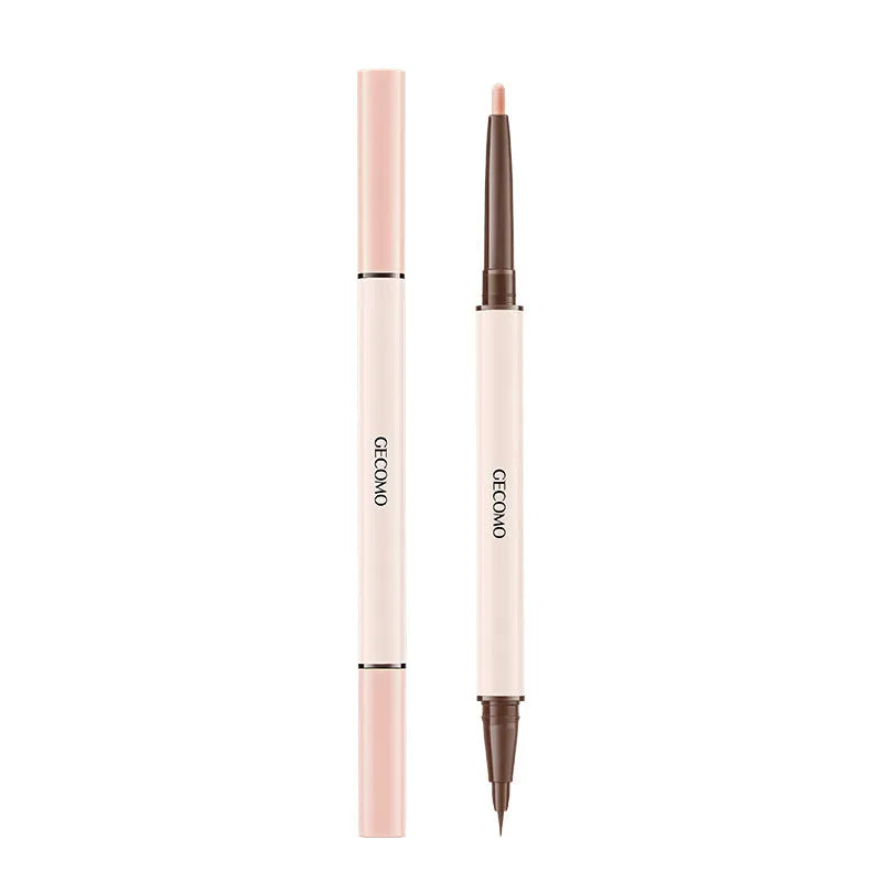 Double-headed silkworm pen eyeliner with pearlescent stereoscopic star eyes effect