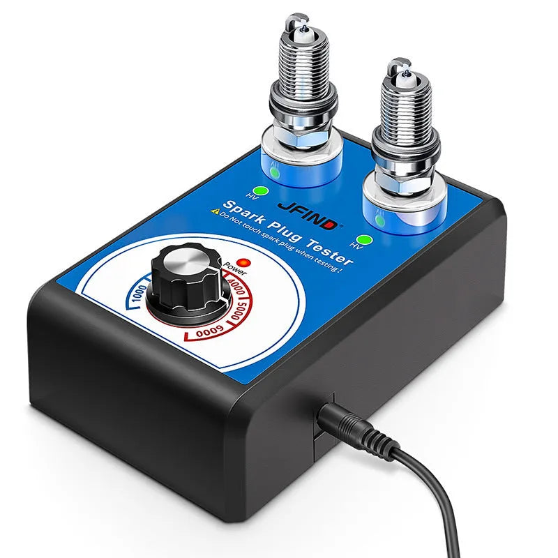 Car spark plug ignition system detector with tester set showing European and American standard options